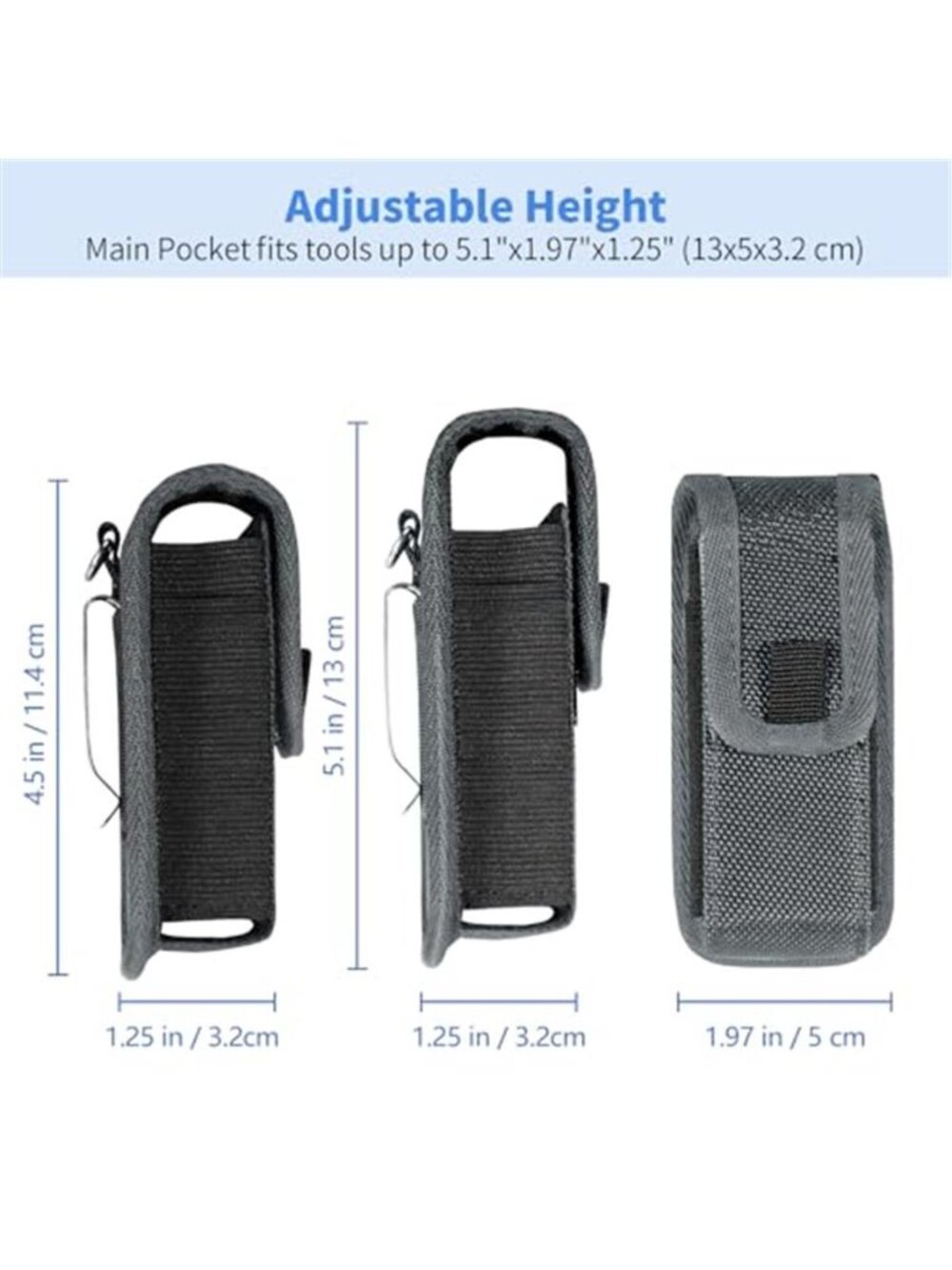 Multitool Sheath EDC Pouch Compatible with Leatherman Wave Plus Wingman Surge - Picture 3 of 6